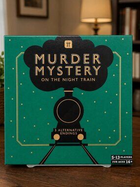 Murder Mystery on the Night Train Game Complete Party Game 5–13 Players